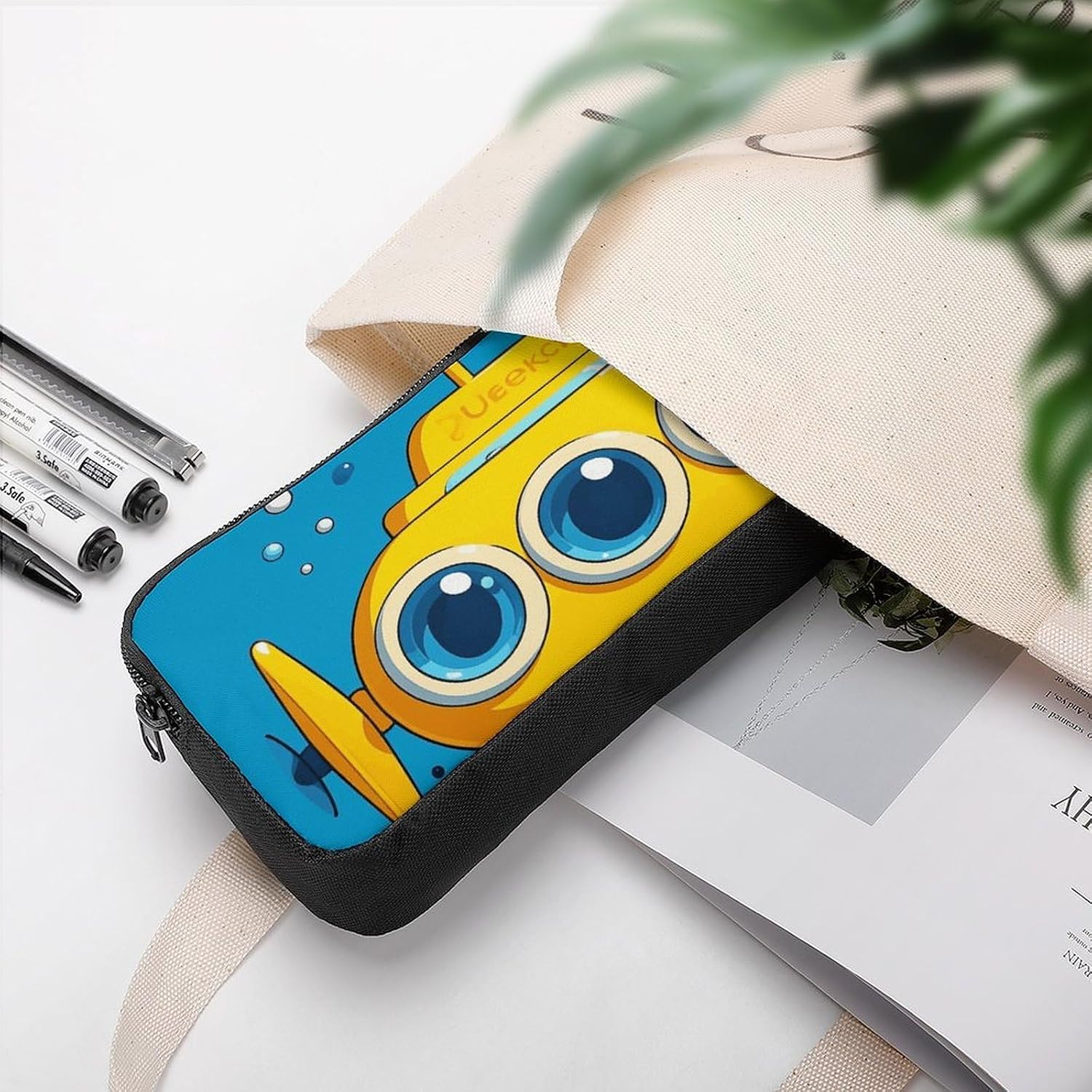 Yellow Submarine Pencil Case Large Capacity Pencil Pouch image 5