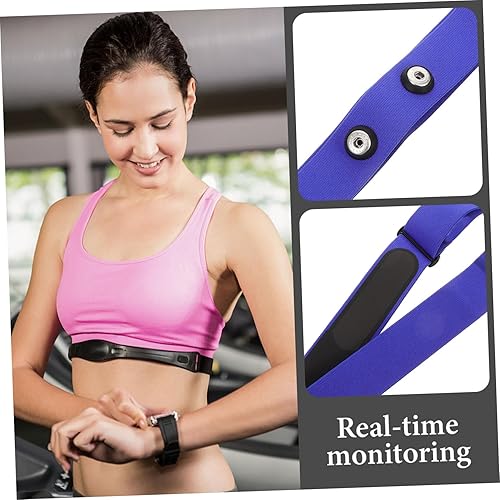 Miniatura 4 de HANABASS Correa transpirable para monitor de pecho, correa de repuesto portátil, banda elástica para el pecho para monitorear para correr, ciclismo