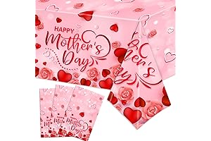 Mothers Day Tablecloths Set(Pack of 3)