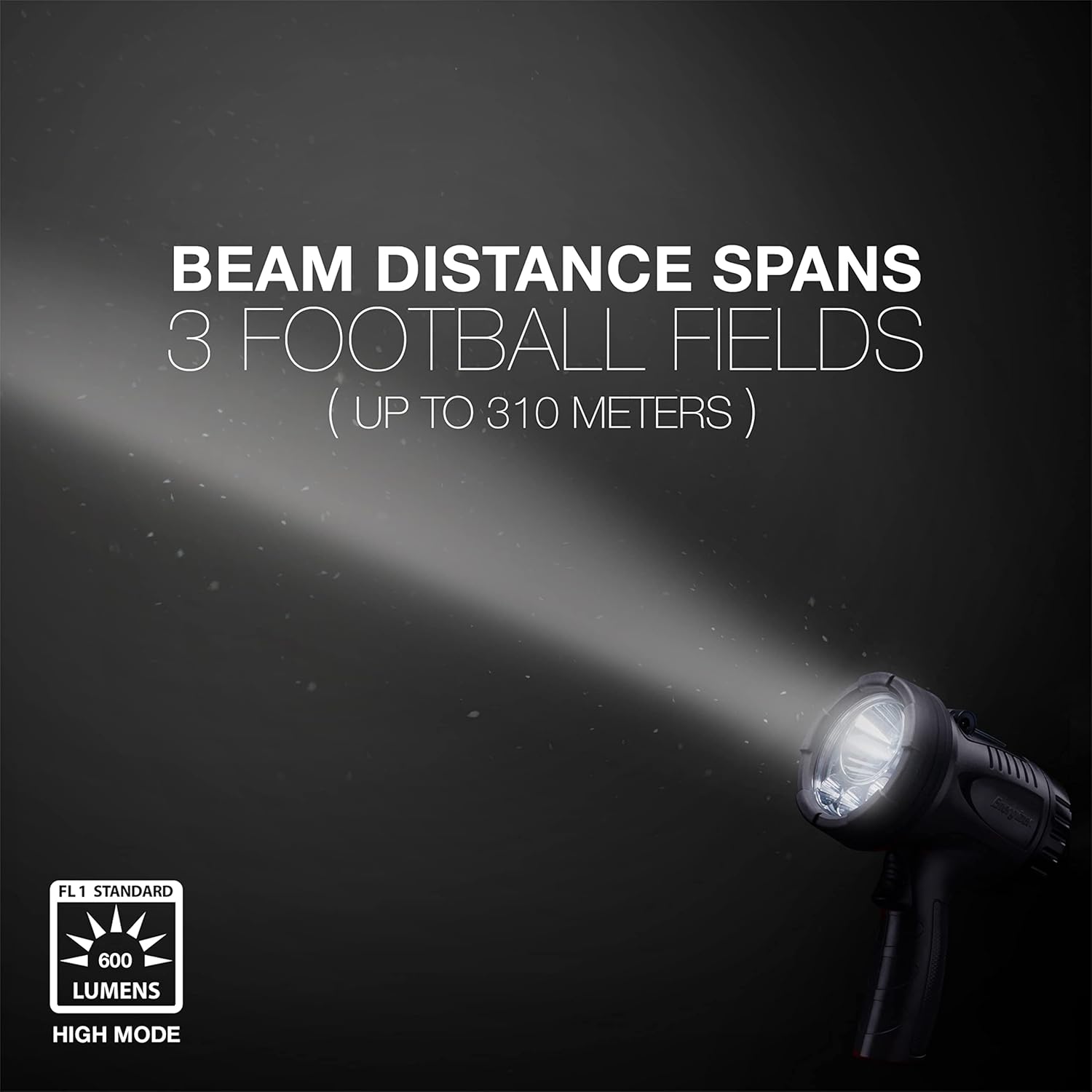 ENERGIZER Rechargeable LED Spotlight, IPX4 Water Resistant, Super Bright LED Spotlight Flashlight, Impact-Resistant, Heavy Duty Durability, Powerful Beam Distance : Tools & Home Improvement