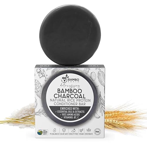 Miniatura 1 de Barra de jabón para el cabello con proteína de arroz sólido, barras acondicionadoras para el cabello con todos los aceites esenciales naturales a