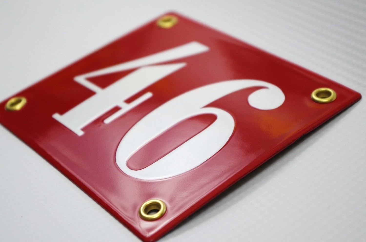 Porcelain Address Plaque 3.9″x4.7″, Customisable Handcrafted Enamel Door Sign, French Classic Style, Personalized House Number, guarantee