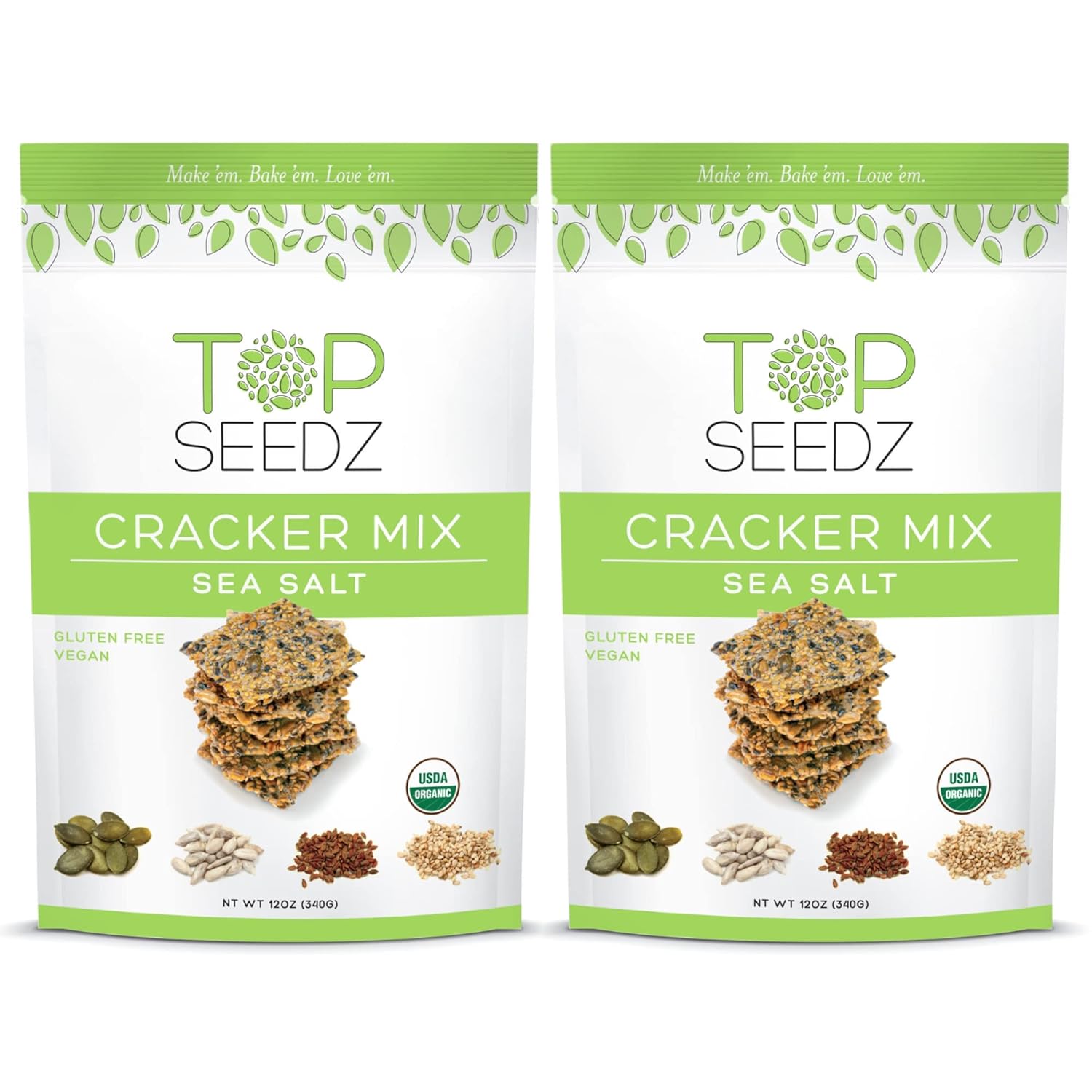 Top Seedz Organic Gluten Free BakeatHome Sea Salt Seed