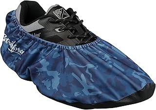 KR Strikeforce Bowling Flexx Shoe Cover Navy Camo Comes in Pairs - Available in Several Colors and Patterns (Navy Camo), Fits Size 6 to 13 Bowling Shoes