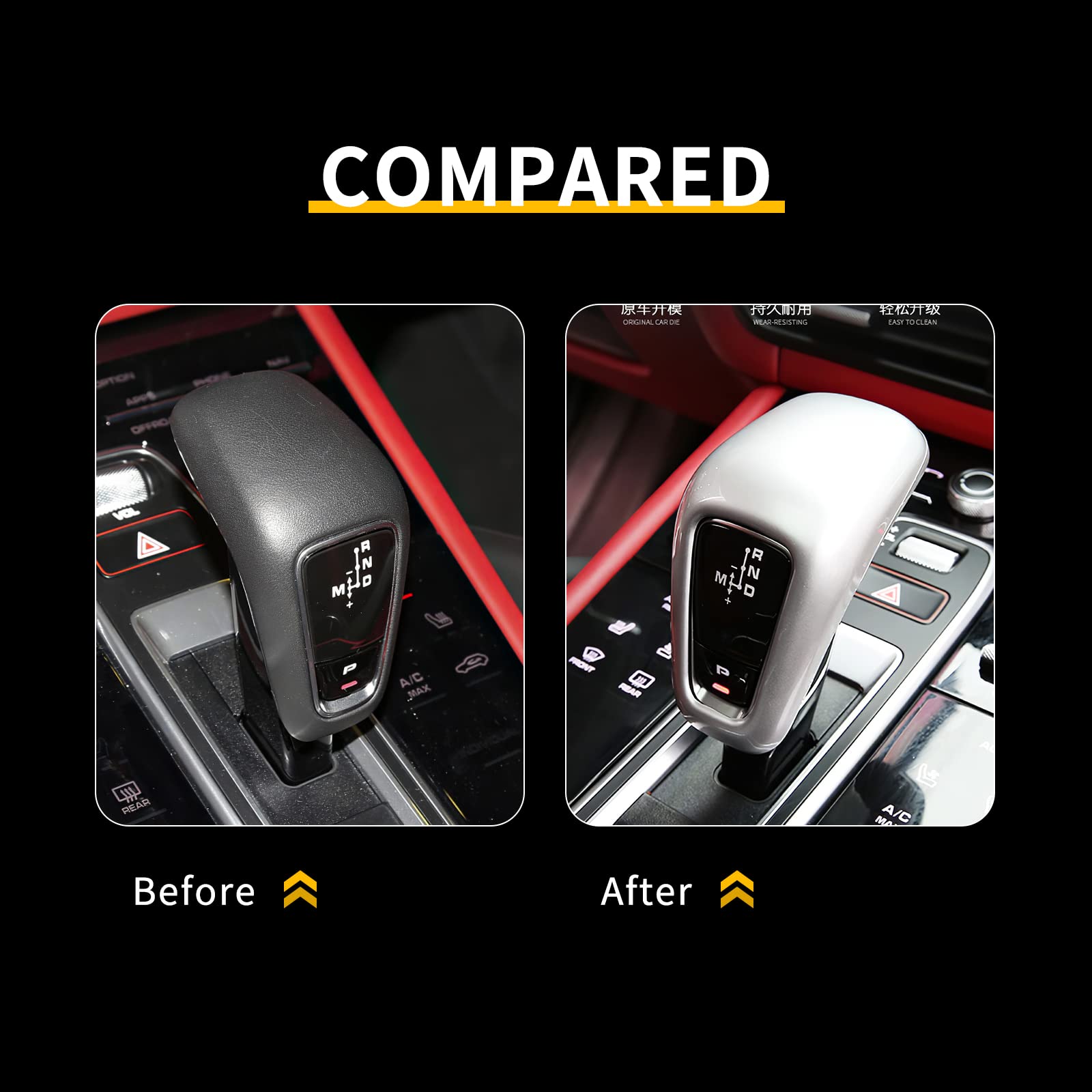 HIGH FLYING Para Porsche Cayenne 2019 2020 2021 2022 2023 Consola Central De Coche Panel De Engranajes Contenedor De Almacenamiento Lateral