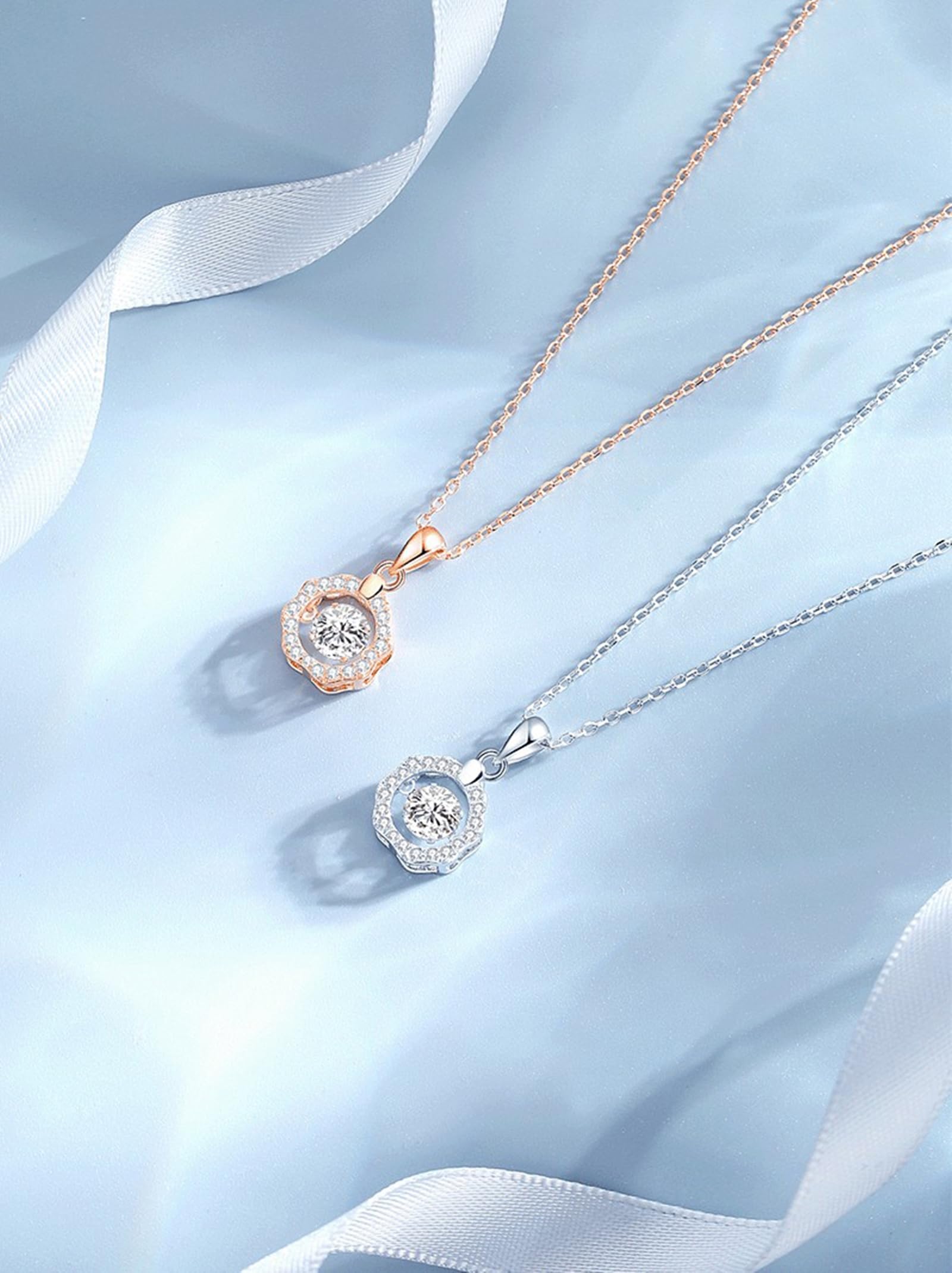 Wycian Hermosos collares para mujer, collares ajustables para mujer, borde ondulado dorado, halo de 40 + 5 cm
