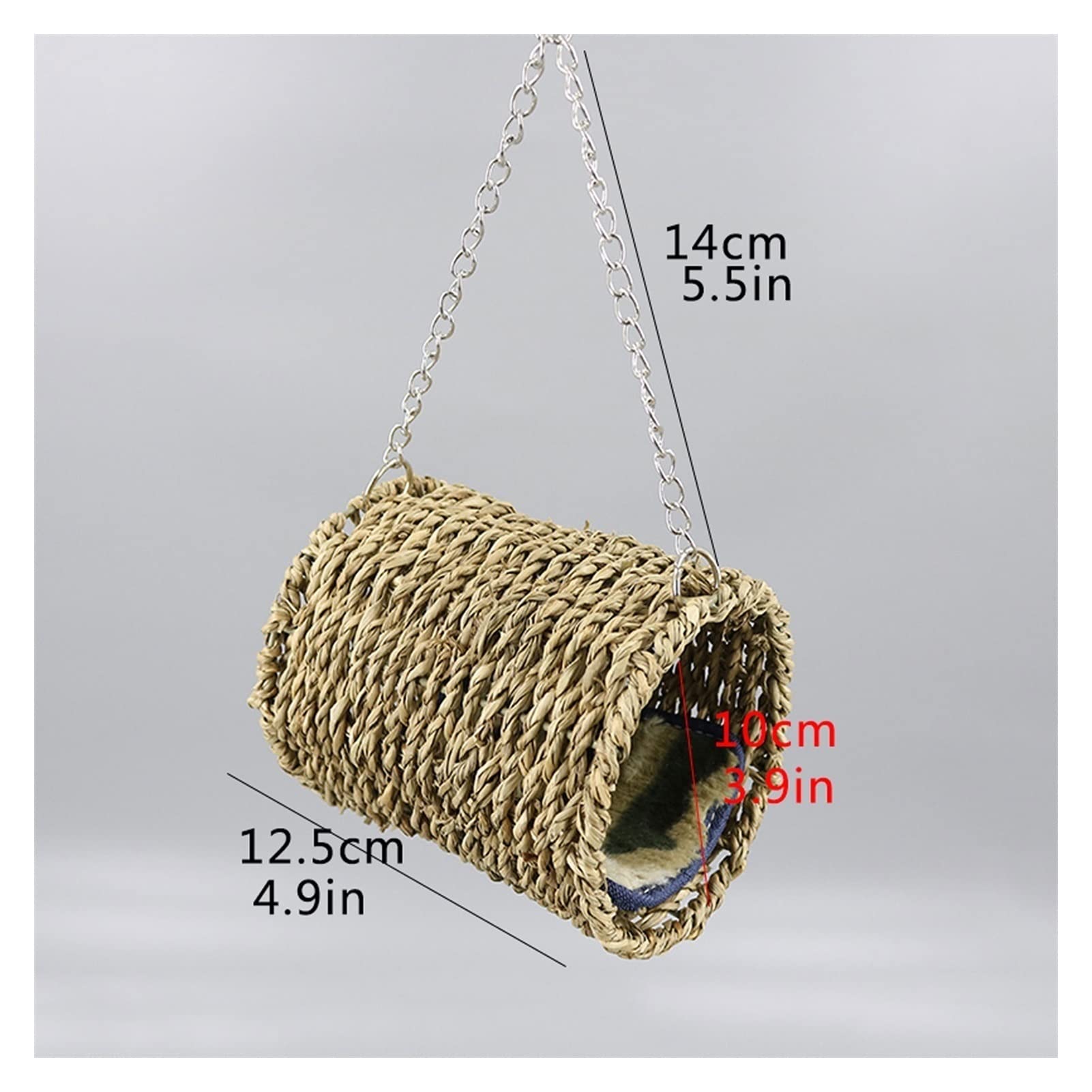 Jaula de Vuelo de Pájaros Jaula de pájaros tejido a mano a pájaro cómodo hábitat de aves de aves jaula portátil pájaro pájaro pequeño mascota bolsa de mascotas suministros de viaje al aire libre Jaula