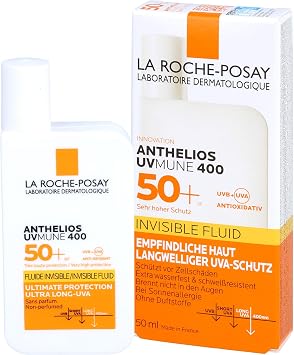 LA ROCHE-POSAY Anthelios UVmune 400 Fluid Invisible SPF50+ Sunscreen 50 ml