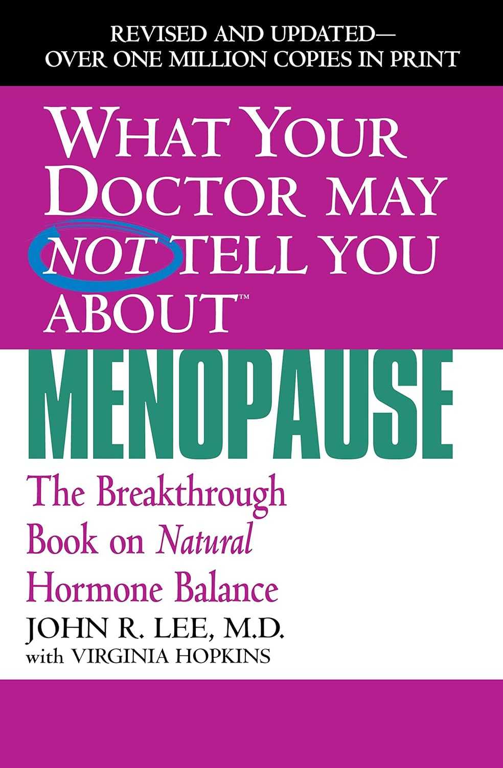 What Your Doctor May Not Tell You About(TM): Menopause: The ...