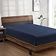 Elegant Comfort 1500 Premium Hotel Quality 1-Piece Fitted Sheet, Softest Quality Microfiber - Deep Pocket up to 16 inch, Wrinkle and Fade Resistant, Full, Navy Blue