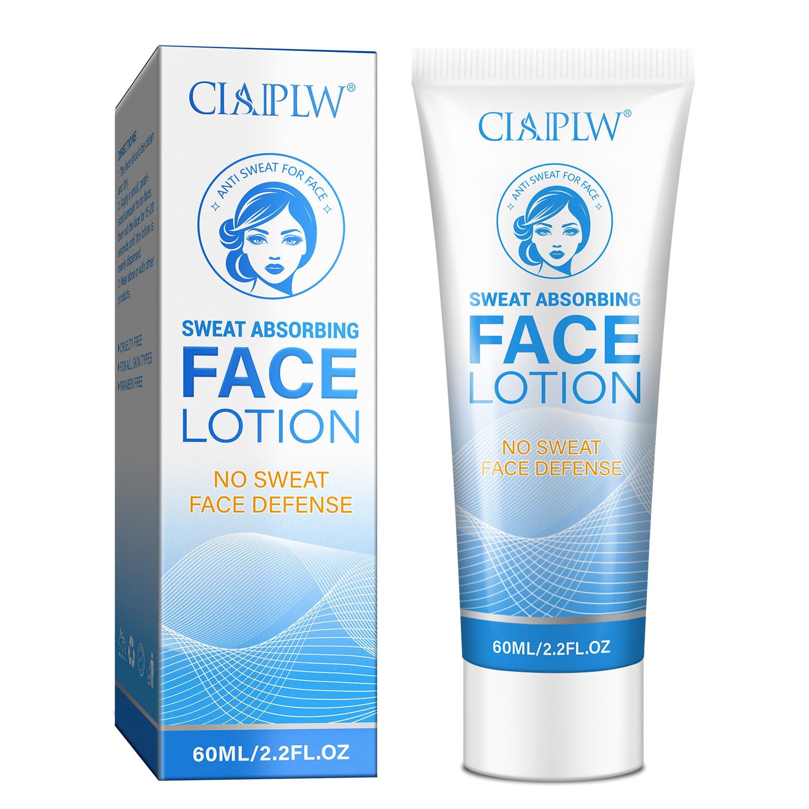 Sweat Absorbing Face Lotion, Antiperspirant for Face, Prevent Excess Facial Sweating and Facial Shining, Block Sweat and Oily Skin Control, Anti Sweat Cream For Women and Men, 60ml