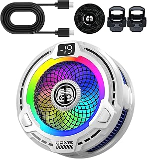 スマホクーラー 速度調節可能 軽量 ポータブル 冷却 | マグネット式冷却携帯ヒートシンク ライブ配信 屋外 ブイログ タブレット 携帯電話 夏 暑さ 冷却用