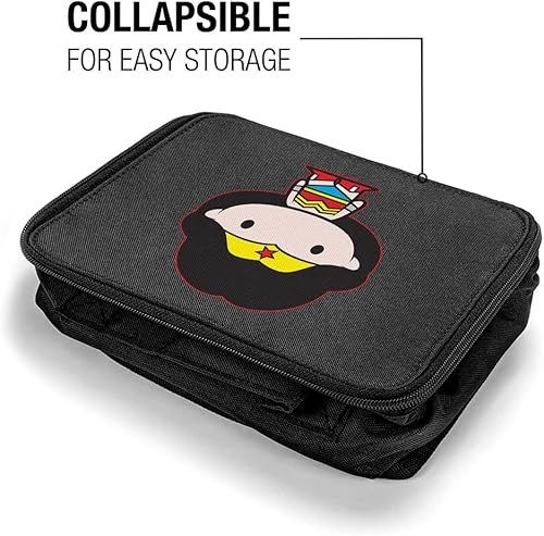 Miniatura 4 de LOGOVISION Wonder Woman - Lonchera con diseño de personaje Chibi de caras suaves, reutilizable, para trabajo escolar, oficina, sin BPA