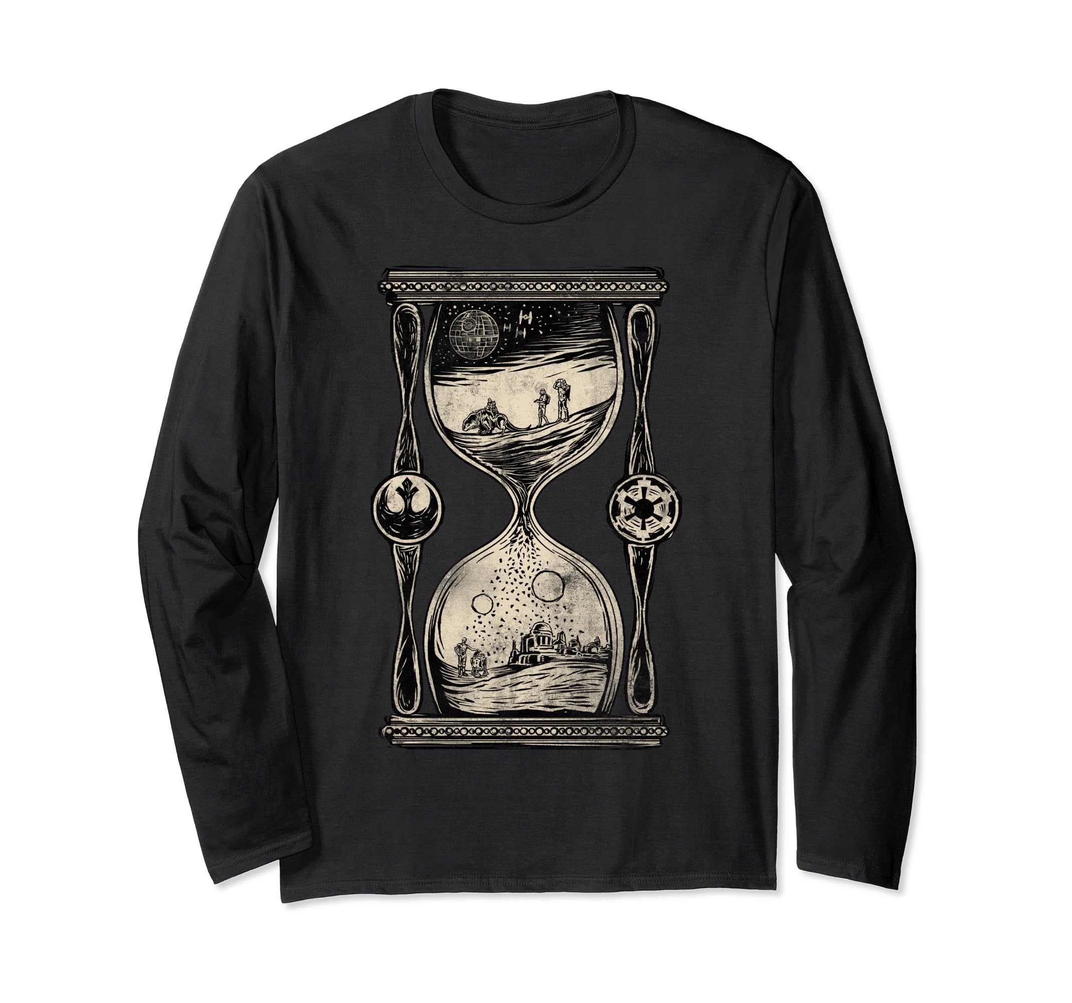 Star Wars Hourglass t-shirt manches longues imprimé unique - 2