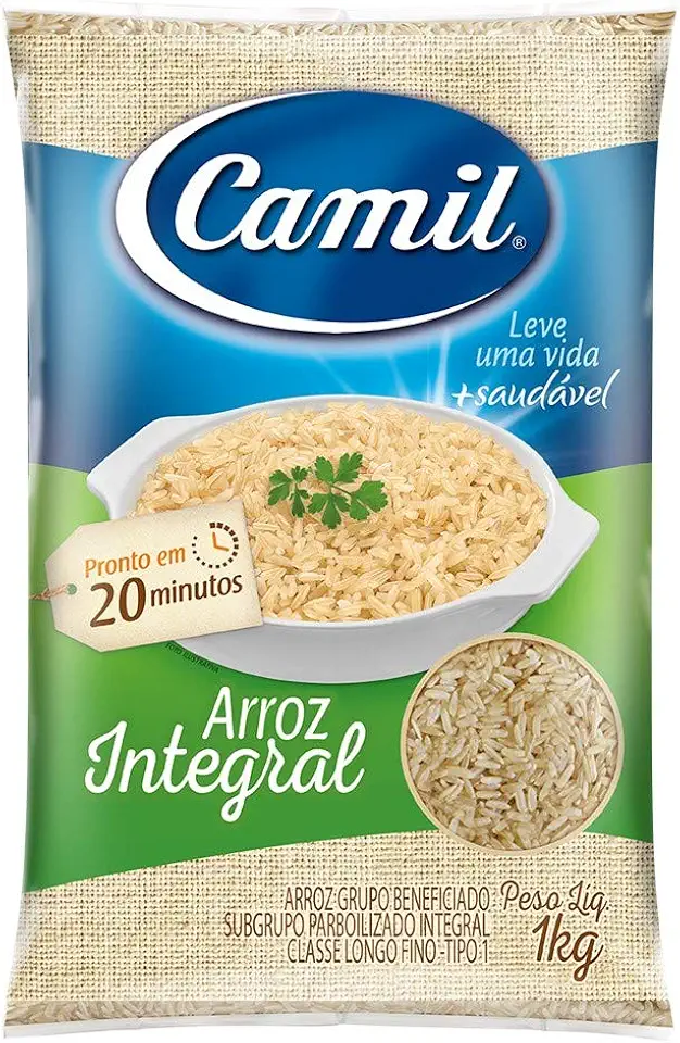 Arroz Integral Parboilizado Tipo 1 Camil Pct 1kg