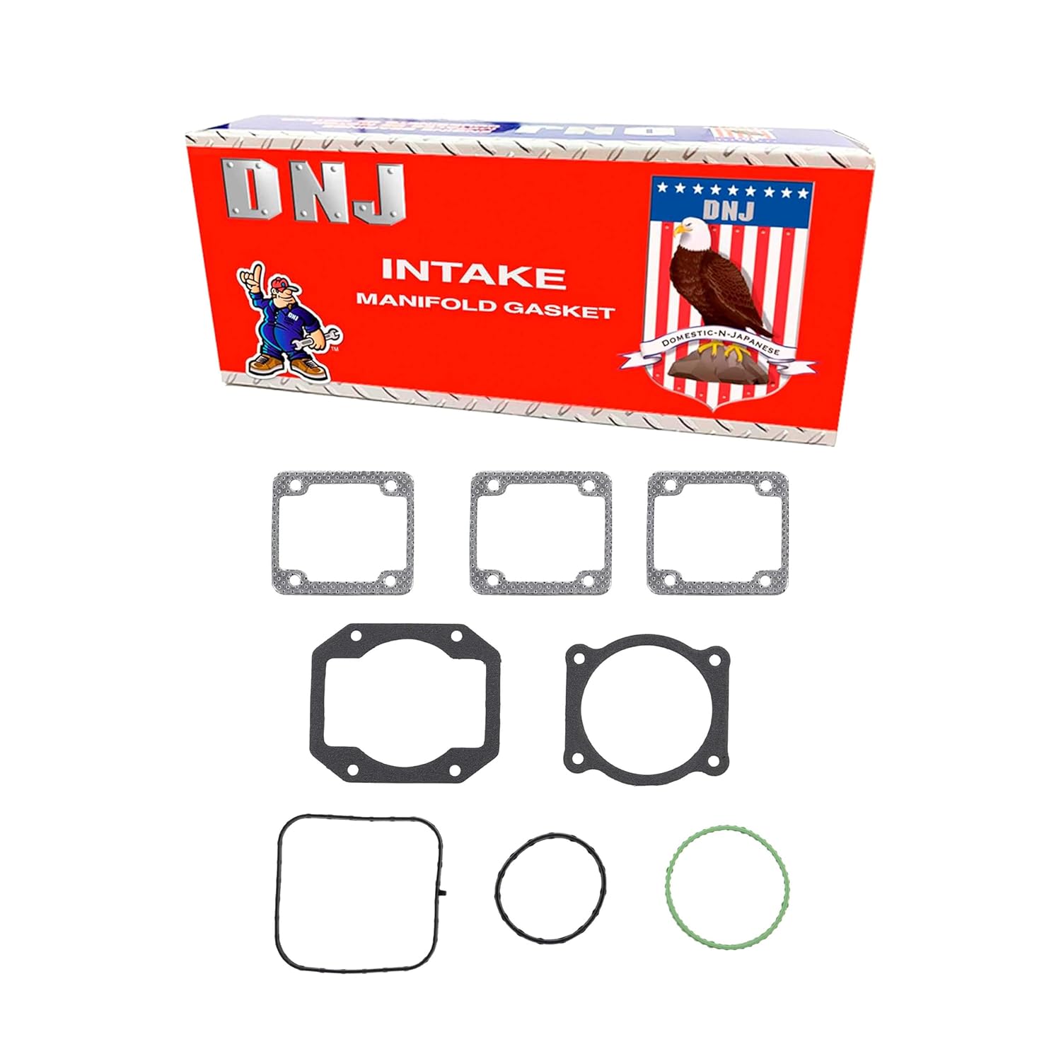 DNJ IG3223 Intake Manifold Gasket Set for 10-16 Chevrolet, GMC 6.6L V8 OHV Turbocharged LGH,LML
