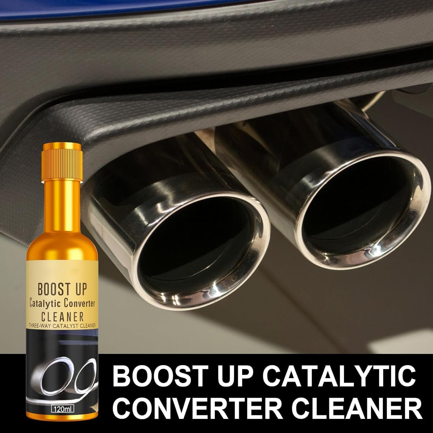 3 PCS Catalytic Converter Cleaner Auto Parts Engine, Exhaust System Pipe Carbon Removal Cleaner Treatment Additive Oil, Fuel System Treatment Oil Additive for Gas and Diesel Car - Image 3