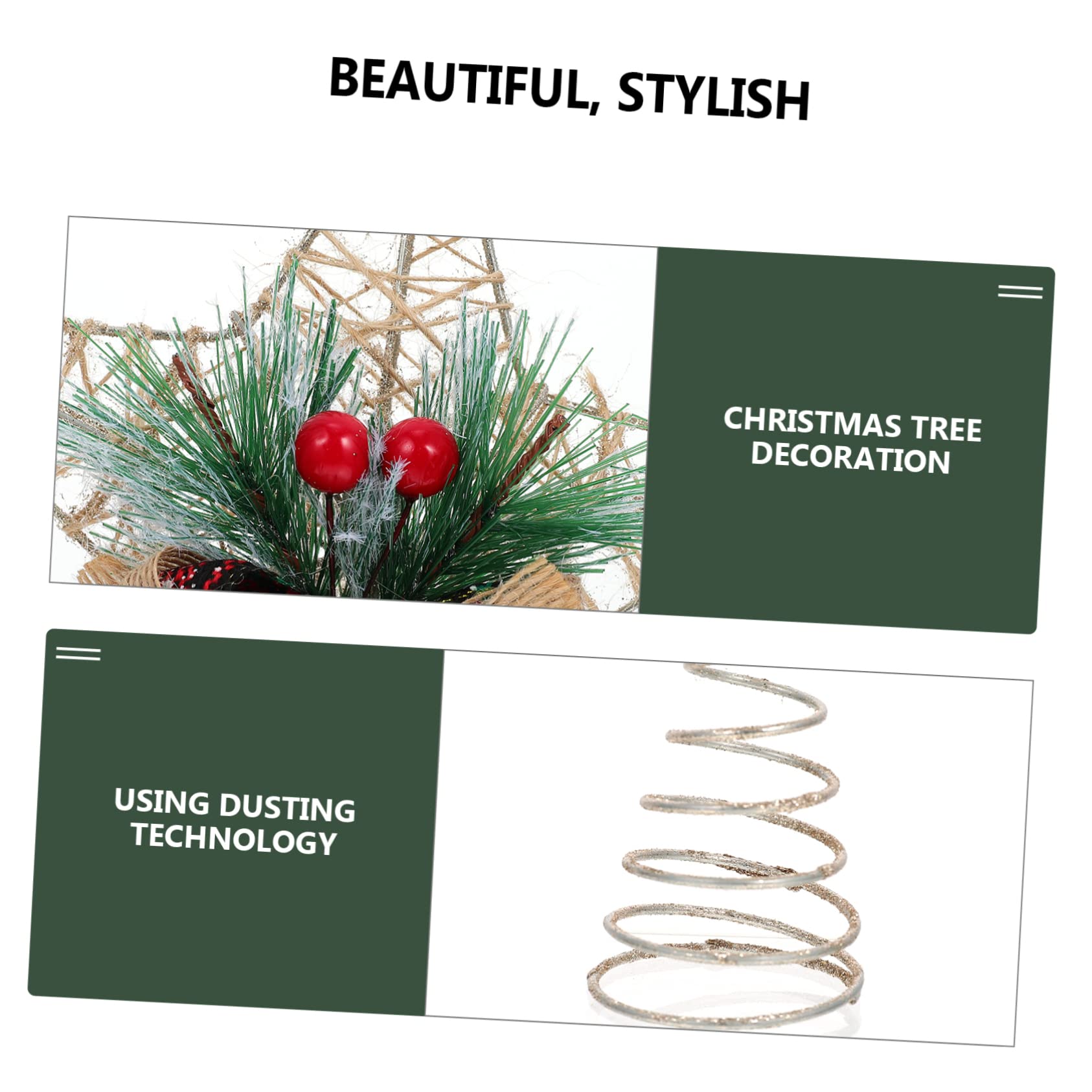 ABOOFAN Lot De 5 Supports pour Sapin De Noël Décoration Créative en Forme Détoile Creuse