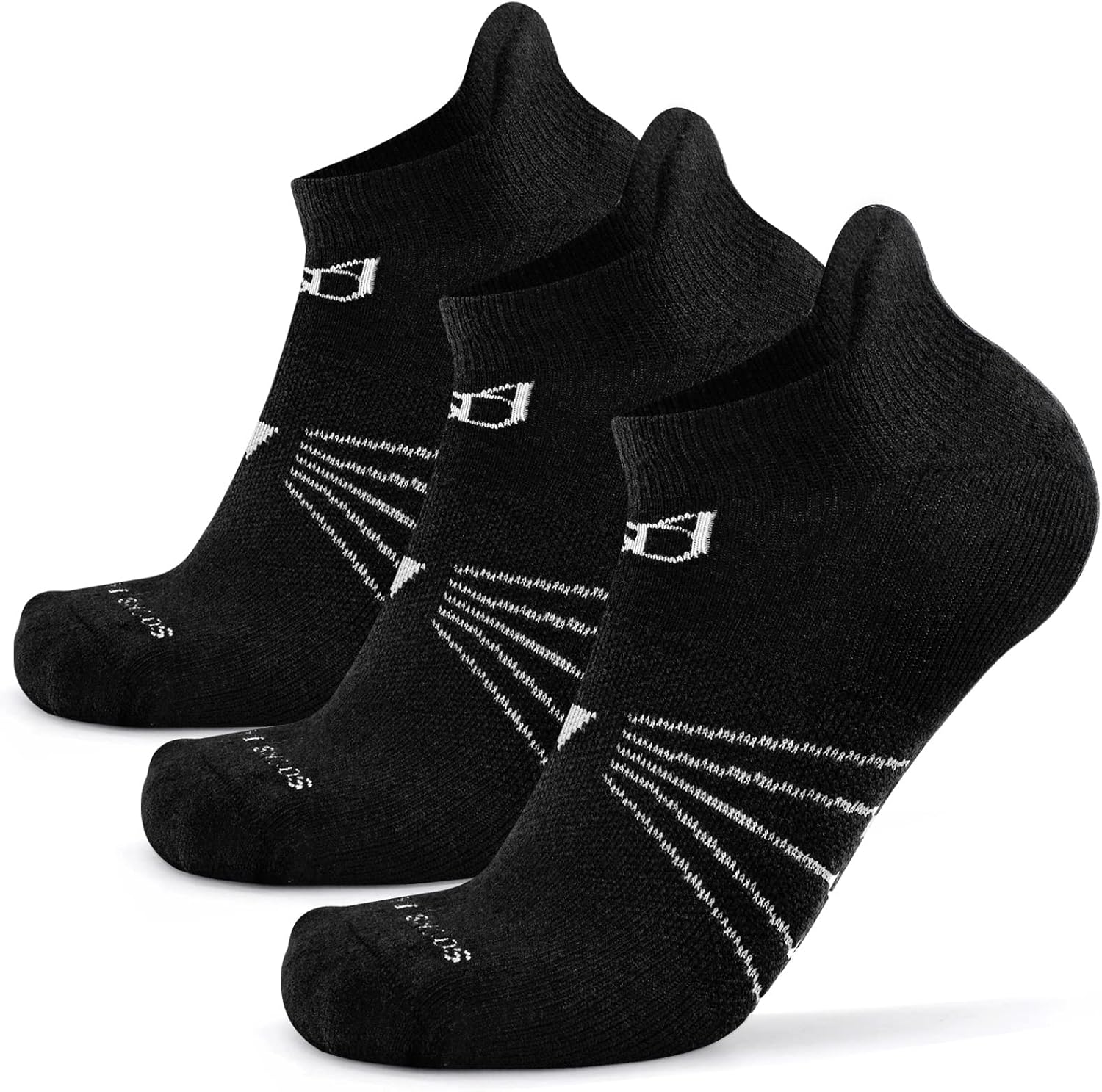 Socks Daze 3/6 Pack Men's Women's Merino Wool Ankle Running Sport Soft Thick Cushion Athletic Socks for Walking Light Hiking - Image 6