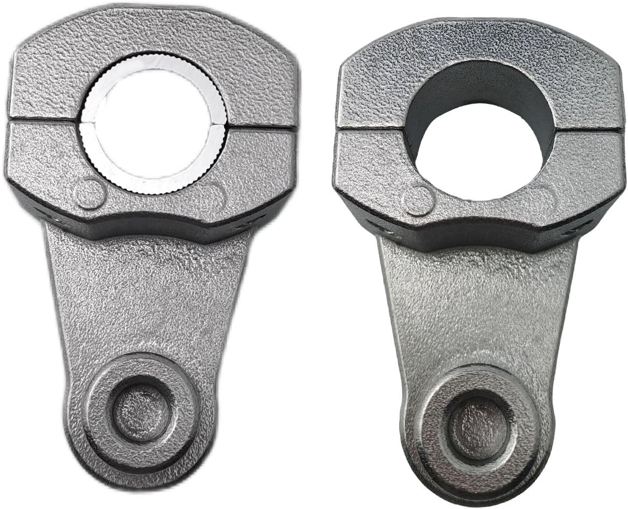 2 Inch Pivot Handlebar Risers - Universal Motorcycle Handlebar Rises Aluminum Alloy Handlebar Clamp Riser for 7/8" 22mm and 1-1/8" 28mm (Silver - 2 Pack)