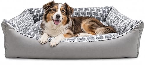 Odolplusz Cama para perros con cojín reversible, lavable
