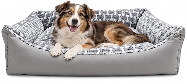 Odolplusz Cama para perros con cojín reversible, lavable
