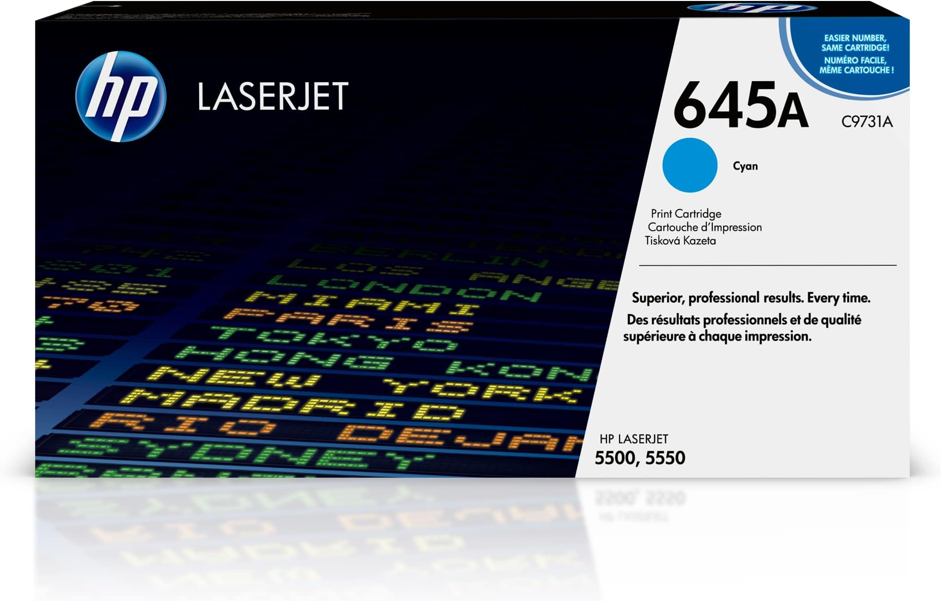 C9731A 645A Original LaserJet Toner Cartridge, Cyan, Single Pack