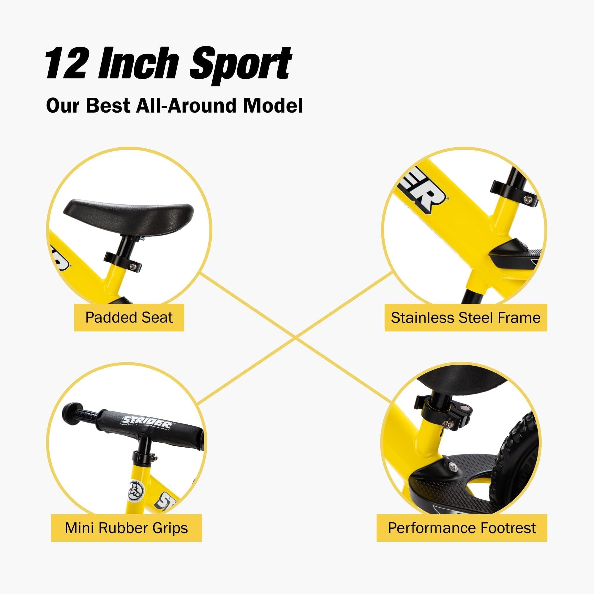 大人気　STRIDER SPORT ストライダースポーツ12イエロー　日本正規品 STRIDER ストライダー スポーツ イエロー 正規品 12インチ ST-S4