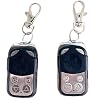 2 Pcs Automatic Gate Remote Control, 433MHz Copy Remote Opener Garage Door Remote Controls with 4 Buttons for Electric Sliding Gate Opener 30m100ft