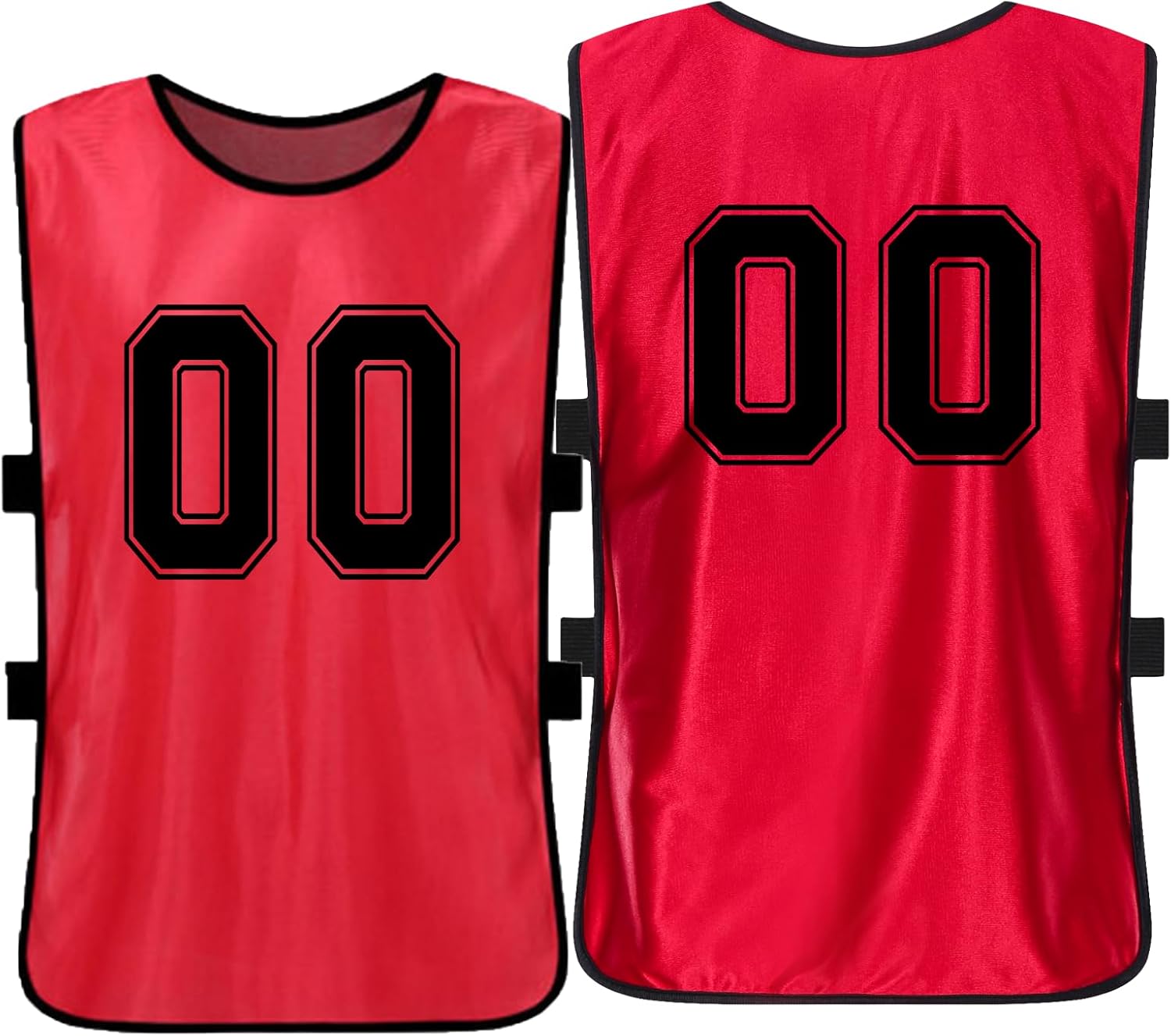 10 Pieces or More Custom Pinnies with Number Youth Kids Adult Soccer Basketball Pinnies Practice Vest