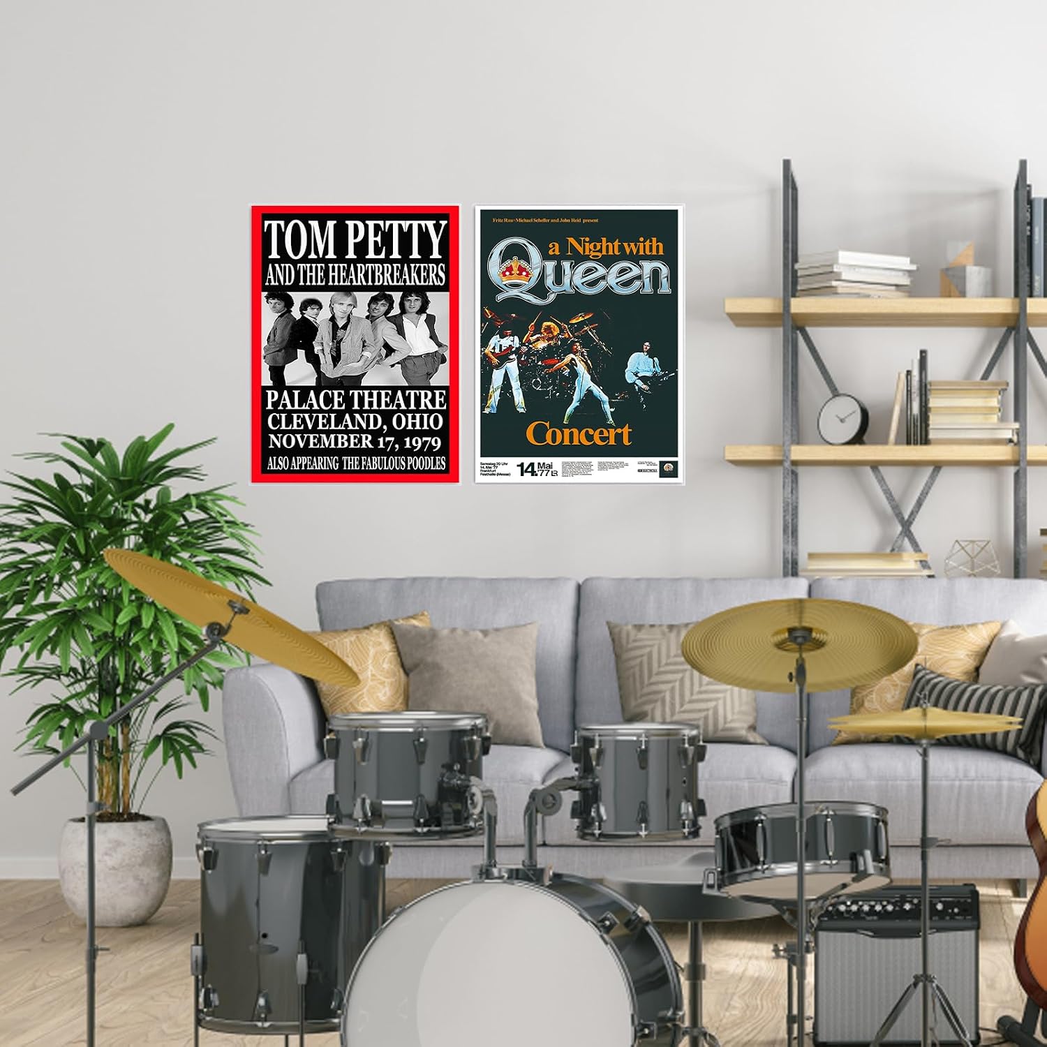 6PCS Rock Band Poster, Album Cover Pattern, Vintage Rock Band, Canvas Art Decoration, Band Poster, Wall Art Decoration, for Home Bedroom Living Room, 8x10 Inch image 3