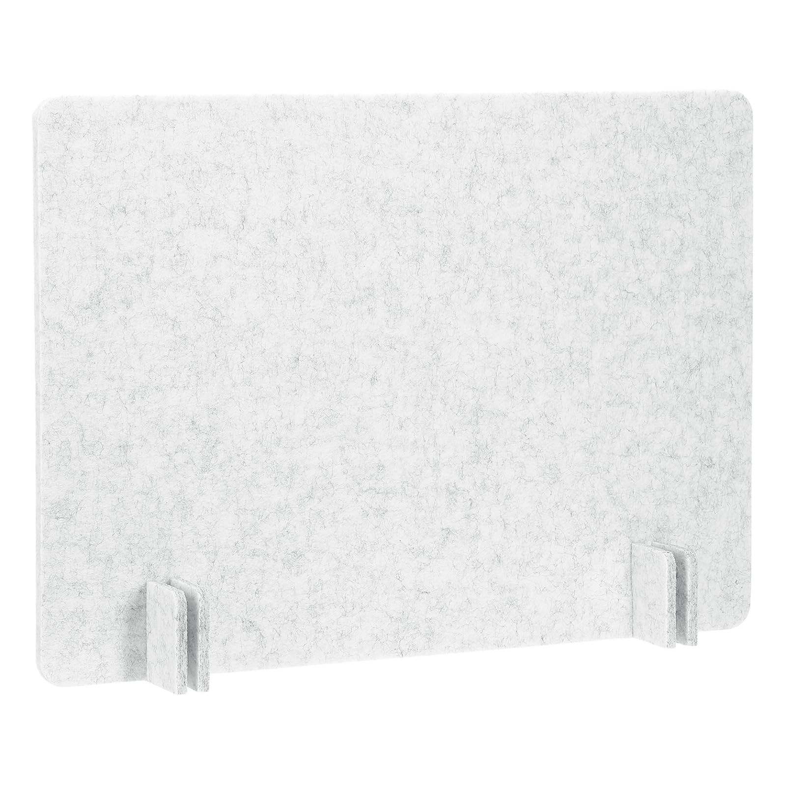PATIKIL Desk Dividers 60x40cm, 1 Pack Desk Privacy Panel Freestanding Noise Reducing Partition Acoustic Panel with 4Pcs Support Feet for Testing Office Home Library, Light Gray Style B