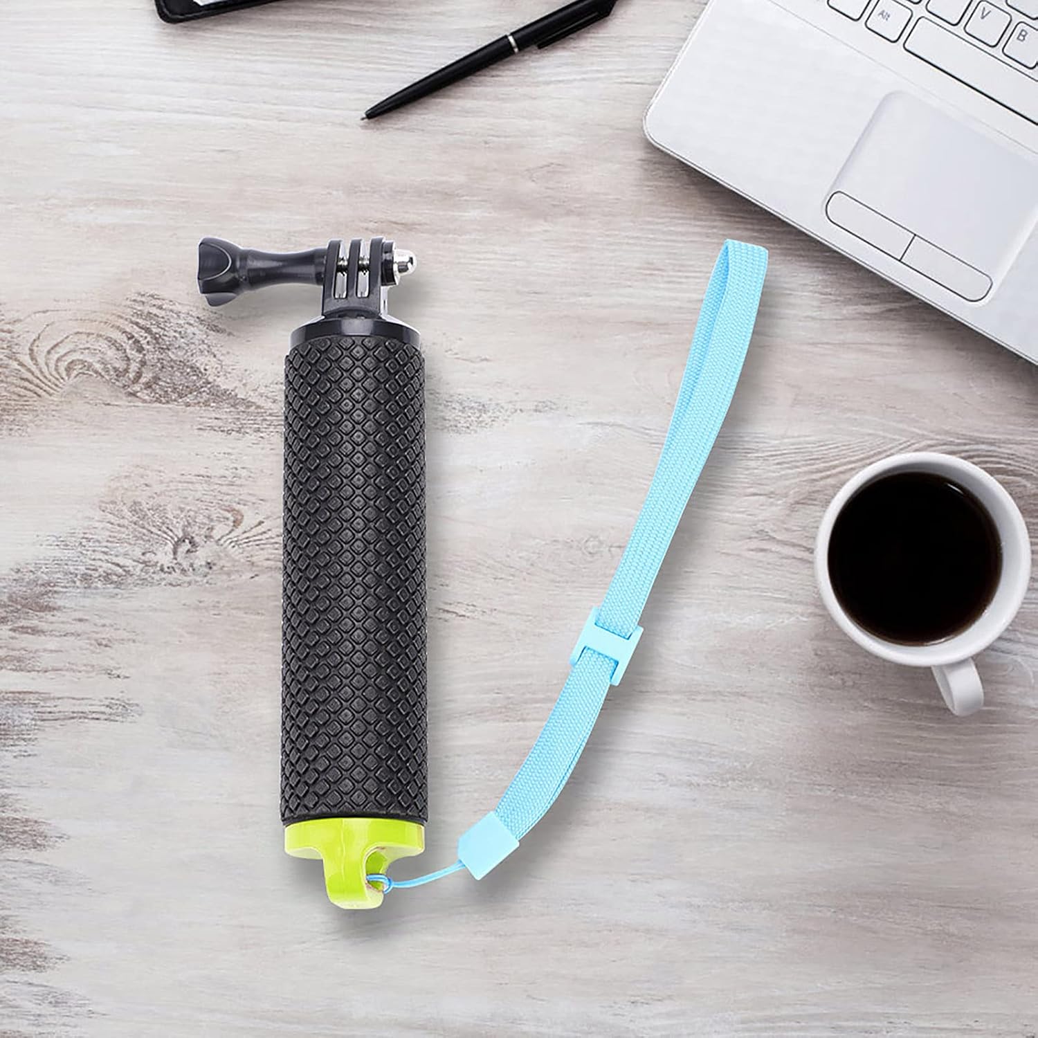 Yctze Antislip Floating Hand Grip Monopod for, Yi - for Water Sports & Underwater Filming (Green)