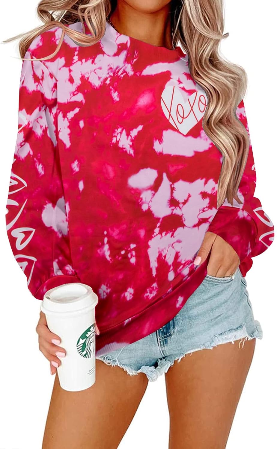 ASTANFY Valentine's Day Sweatshirt Valentines Shirt Women Be My Boo Shirt Valentines Gifts Long Sleeve Tee Tops