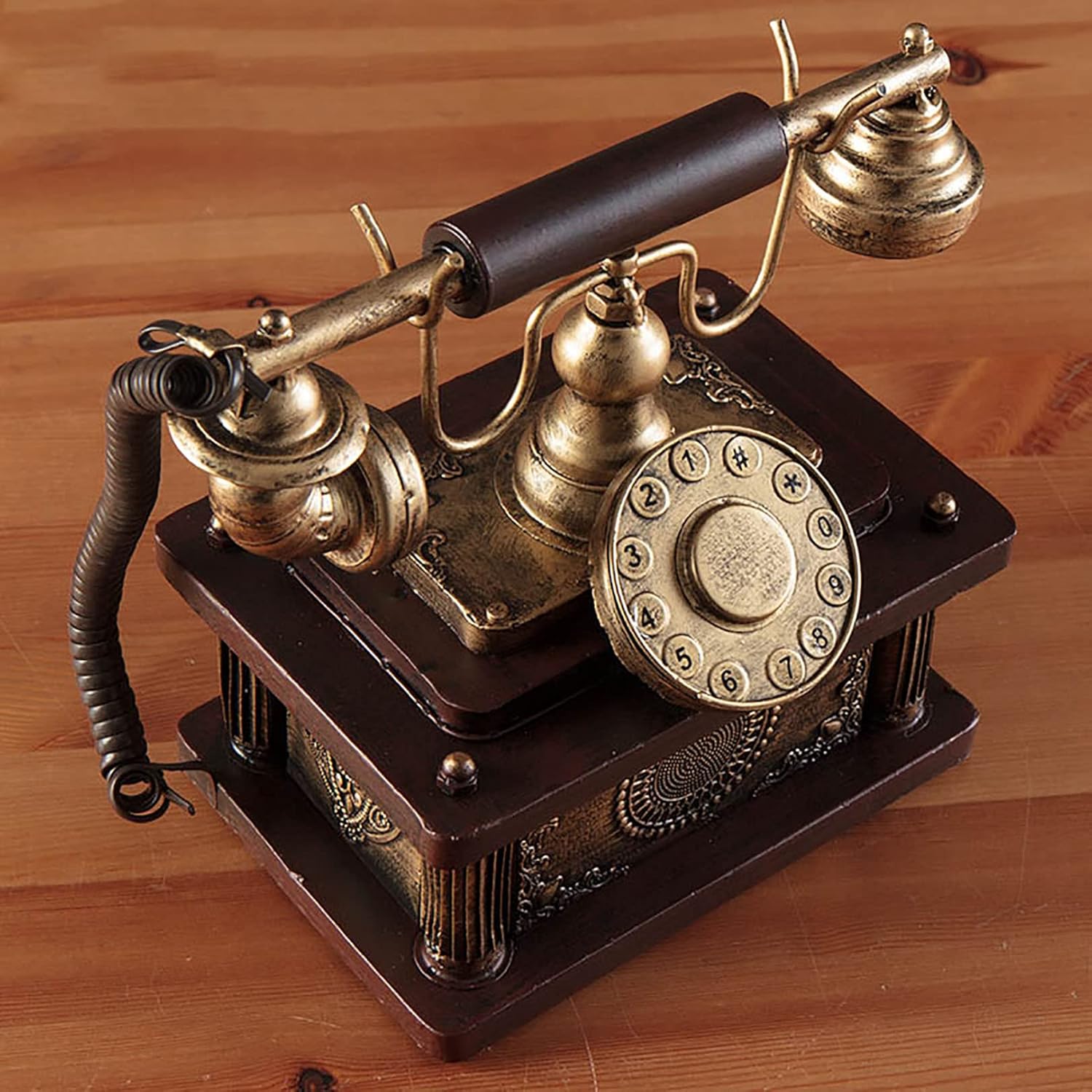 Telephone Model - Corded Retro Phone - Vintage Antique Phone Prop Home Bar Coffe Decorative Telephones