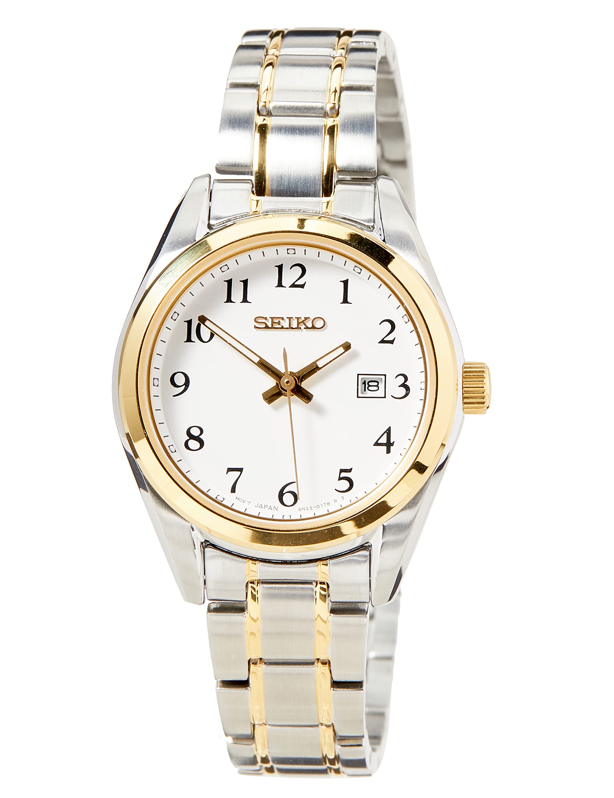 Montre Seiko Femme Analogique en Acier Inoxydable - Éclat dans le Noir