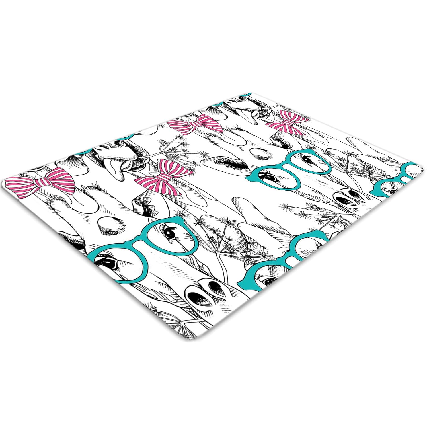 Protecteur de sol en PVC durable de 100x70 cm avec surface antidérapante robuste