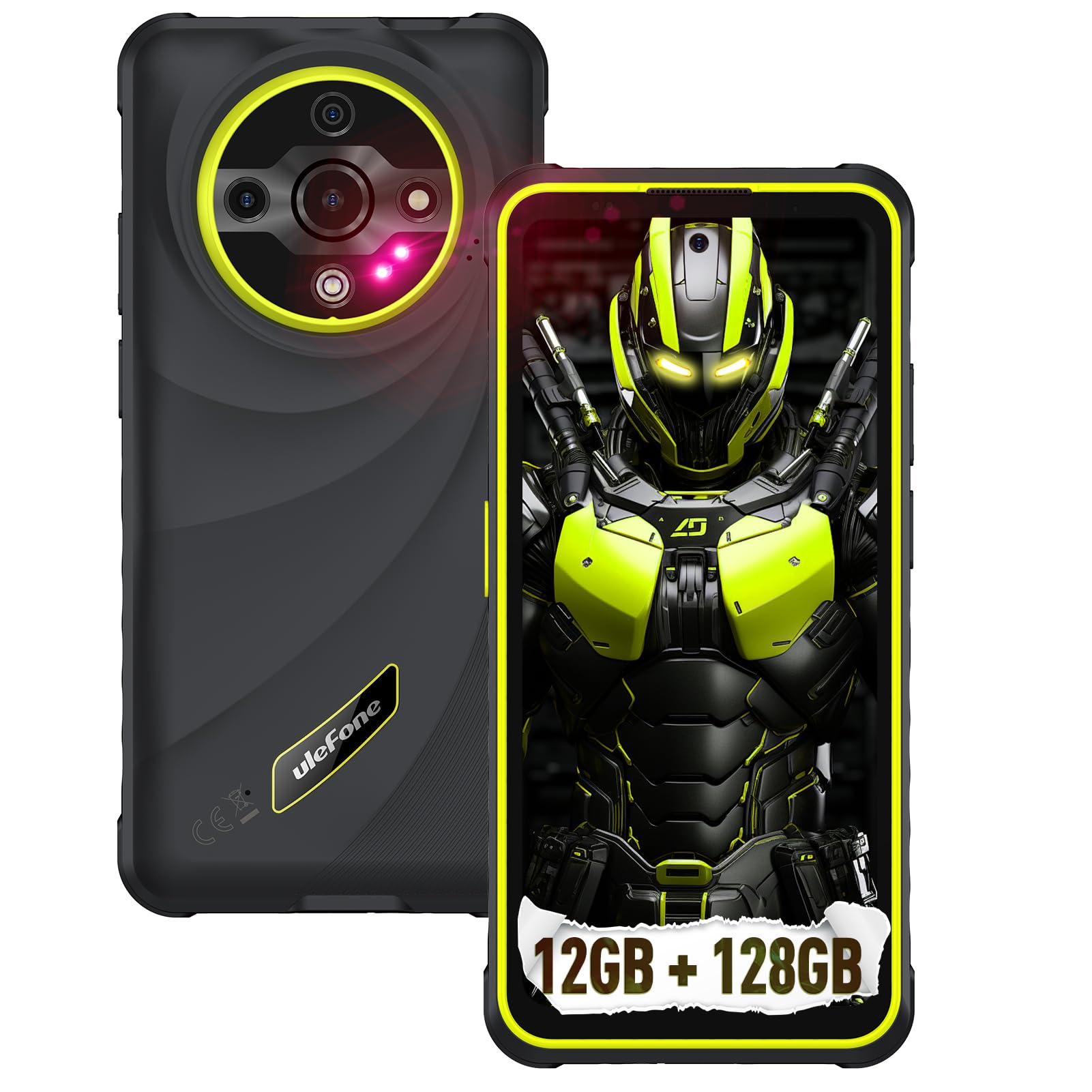 Armor X31 4G Rugged Smartphone, 12GB+128GB/2TB MTK Helio G91 Android 15, 48MP+20MP+2MP Rear Camera, 6050mAh, 6.56" HD+ Corning Gorilla Screen, IP68/69K Waterproof, Widevine L1, Green