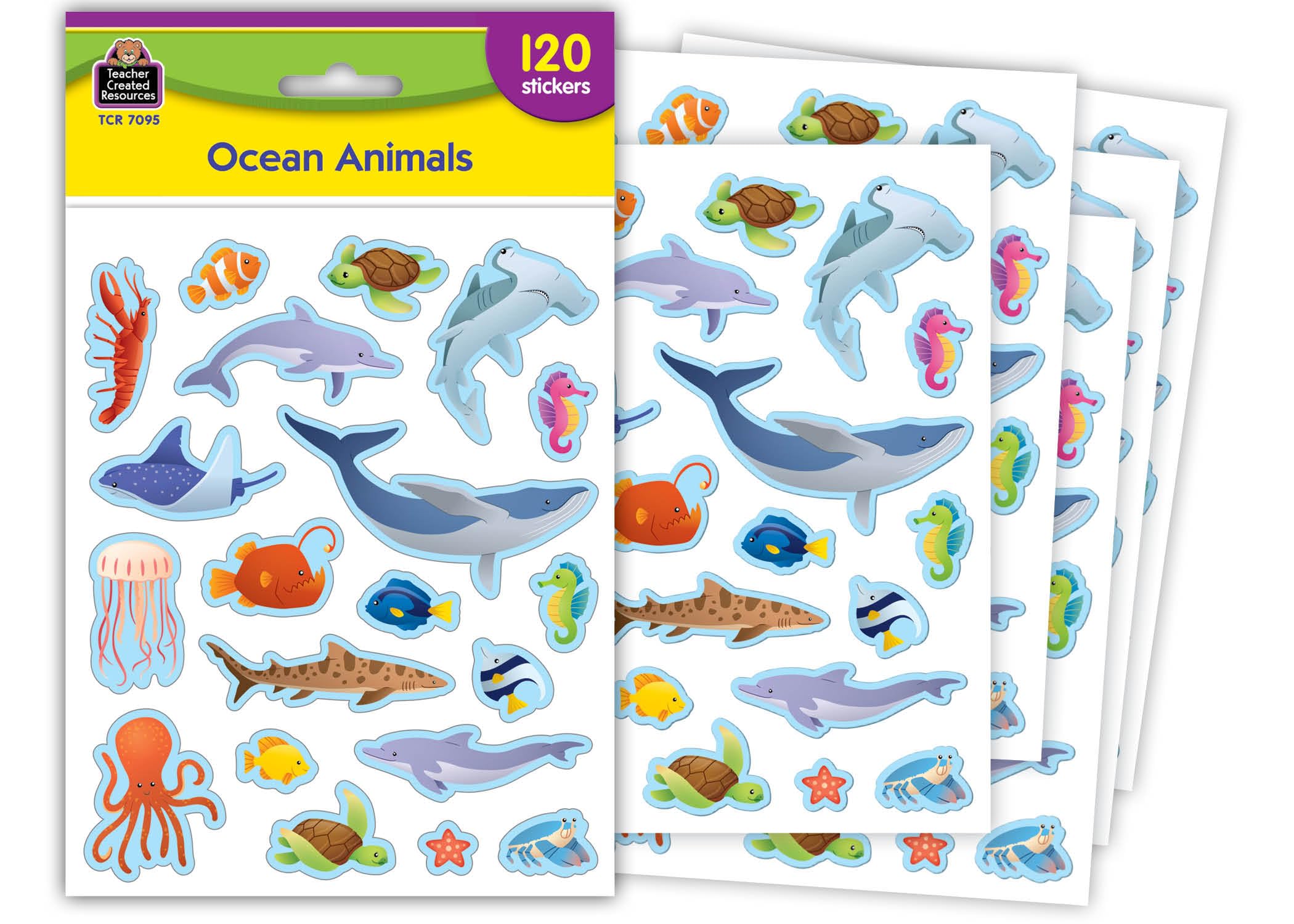 Teacher Created Resources Ocean Animals Stickers (TCR7095)