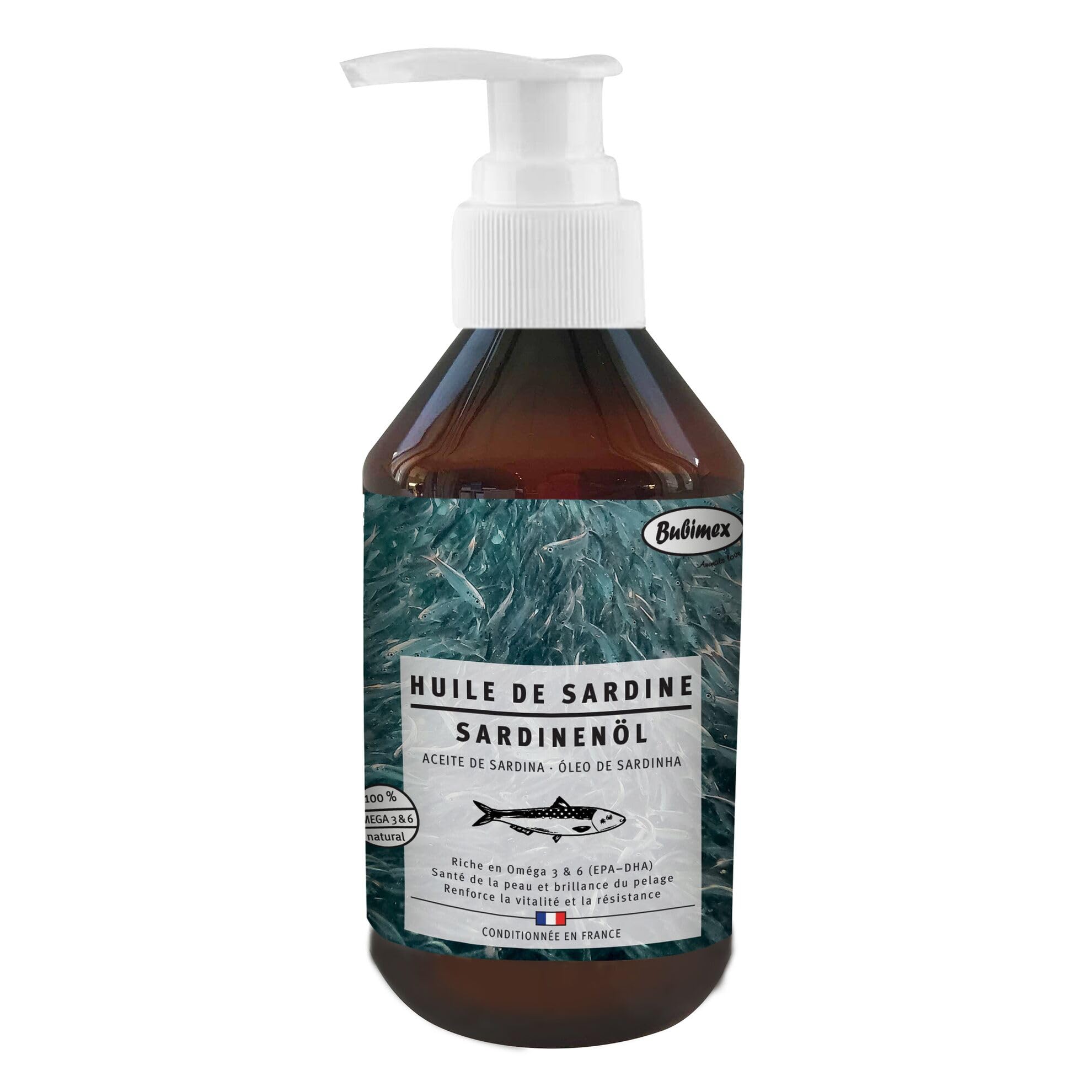 BUBIMEX - Huile de Sardine - 250 ml