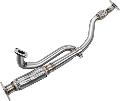 Exhaust Flex Y Pipe Compatible with 09-17 Enclave Traverse Acadia Outlook | Fits 2009-2017, T304 Stainless Steel, 2PCS Design