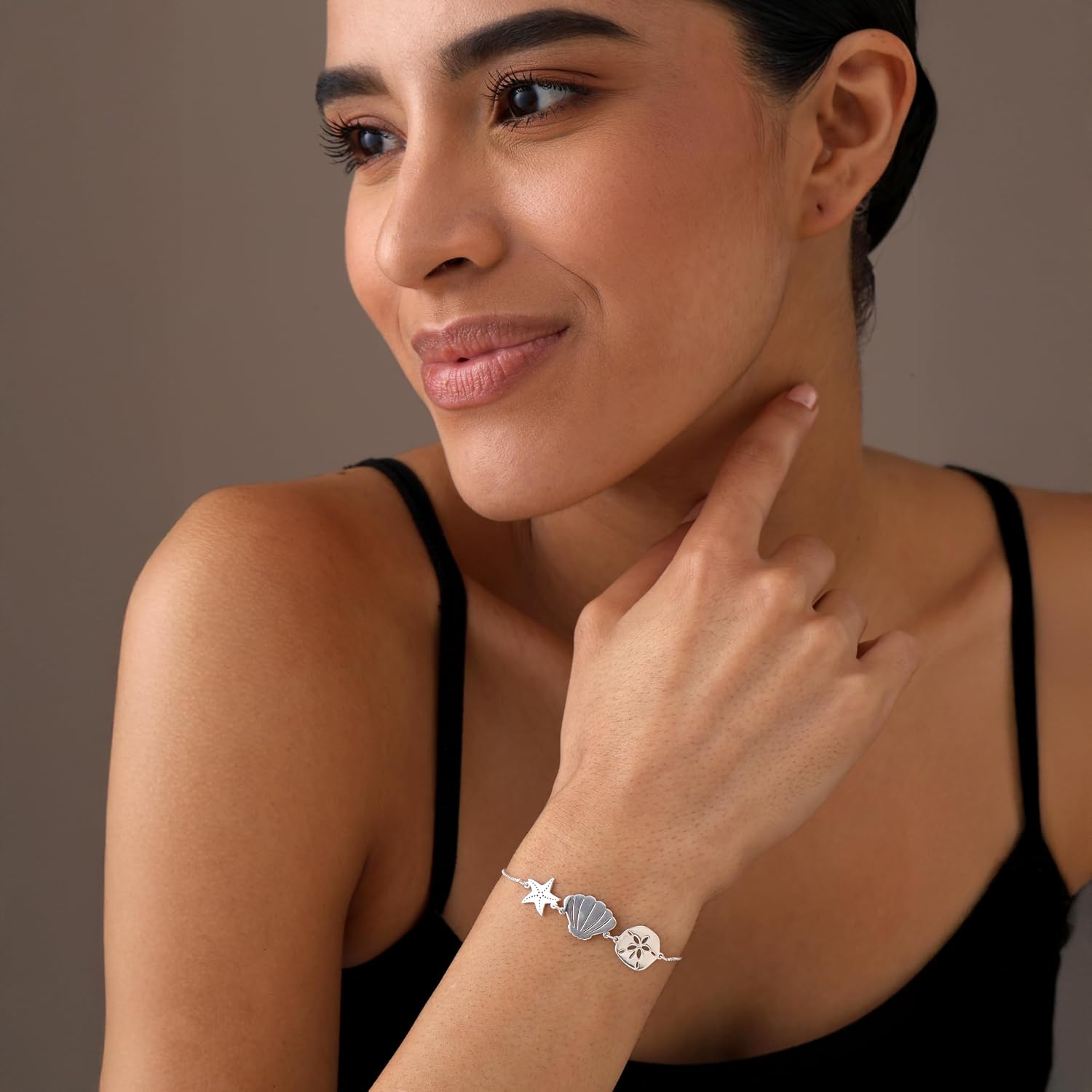 LeCalla 925 Sterling Silver Bracelets for Women | Italian Handmade Adjustable Sliding Bolo Bracelet Jewelry | Lightweight Adjustable Silver Chain Bracelet for Women | Hypoallergenic Jewelry Gifts