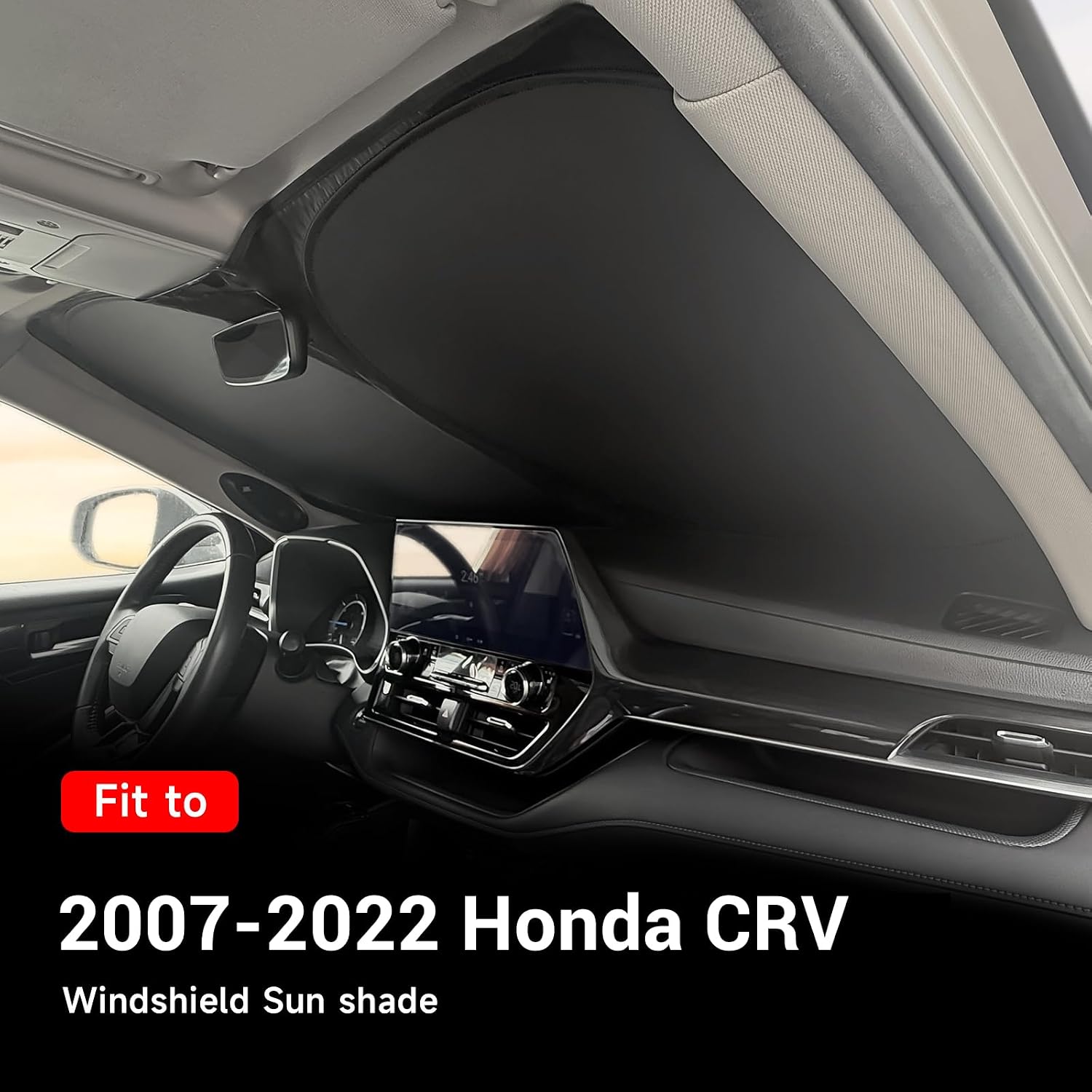 Upgraded Windshield Sunshade for Honda 2007-2022 CRV Foldable Accessories Folding Sun Shade Windshield Heat UV Rays Visor Protection