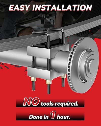 Miniatura 6 de Kit de bloque de elevación de nivelación de 1 pulgada para Silverado Sierra 1500 2WD 4WD 1999-2023, kit de bloque de elevación de nivelación trasero