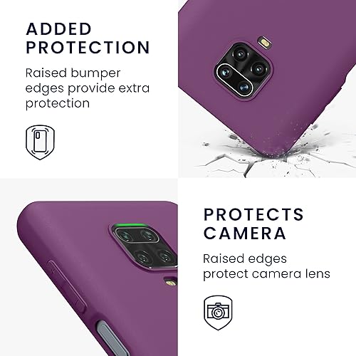 Miniatura 3 de kwmobile Funda compatible con Xiaomi Redmi Note 9S  9 Pro  9 Pro Max - Funda protectora de silicona TPU suave y delgada - Morado magenta