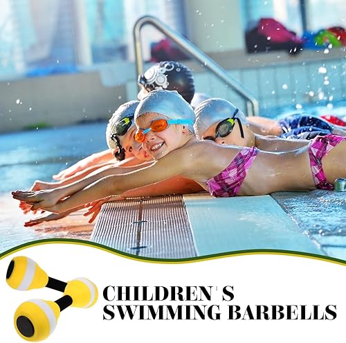 Miniatura 2 de Abaodam 1 par de mancuernas acuáticas para piscina, pesas acuáticas para niños, pesas aeróbicas acuáticas, barra de entrenamiento de natación, barra