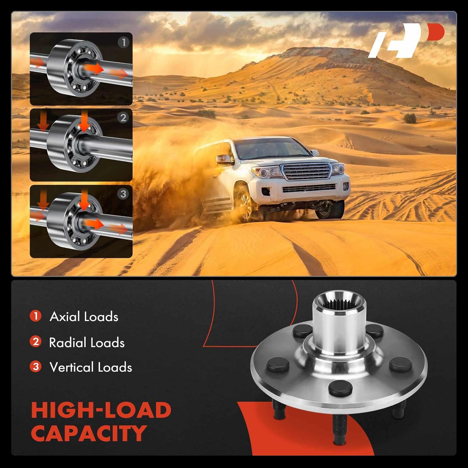 A-Premium Rear Wheel Bearing and Wheel Hub Kit with 5-Lug Compatible with Ford Explorer 2002-2010, Explorer Sport 2002-2003, Explorer Sport Trac 2007-2010