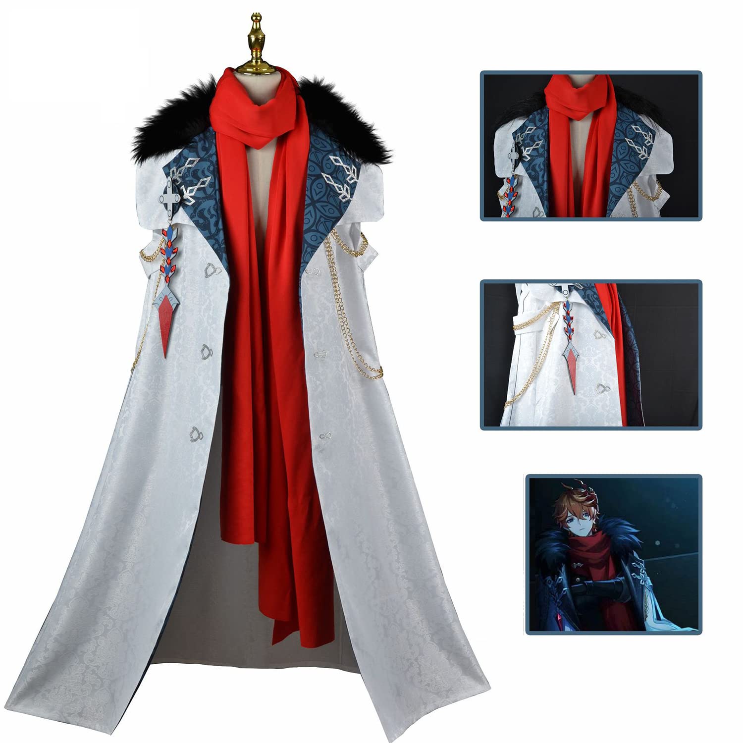 原神 タルタリヤ 執行官コート 江南猫次 原神 コスプレ ファデュイ 執行官マント 衣装 タルタリヤ