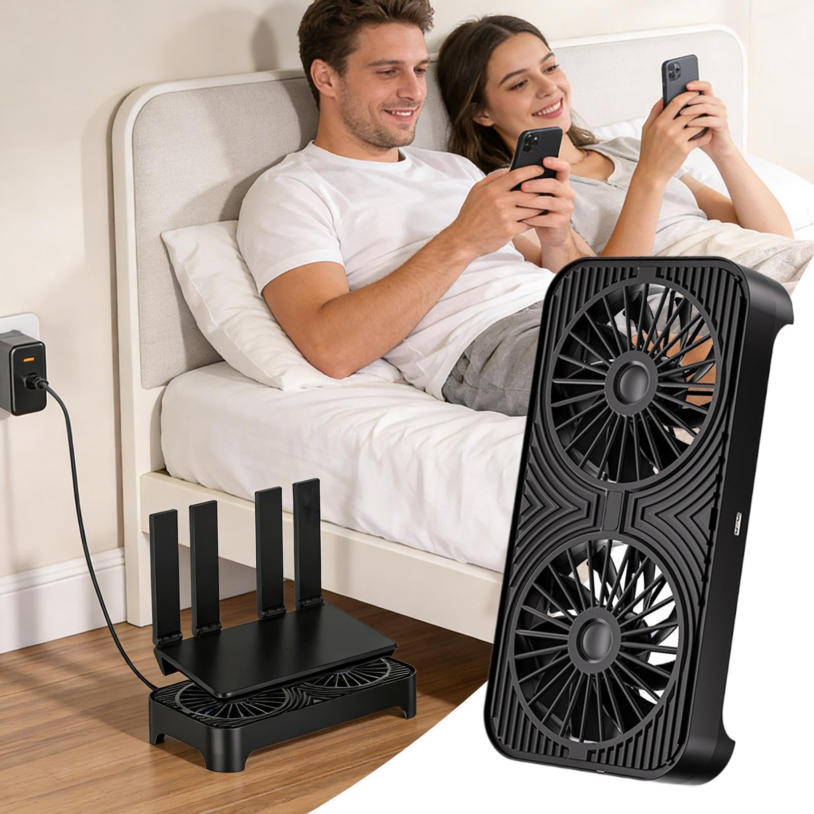 Piastra di raffreddamento antiscivolo e silenziosa per router Wi-Fi