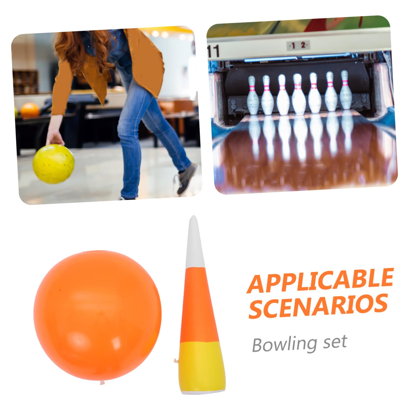 Bolos Hinchable para Adultos Set Portátil para Deportivos Interiores Mejora Habilidades Motoras y Coordinación Fiestas y Actividades Educativas